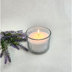 Glassk�l med slibninger - 2 stk - 8x10 cm