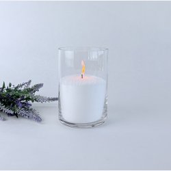 Glasvase - Cylinderformet 10x15 cm