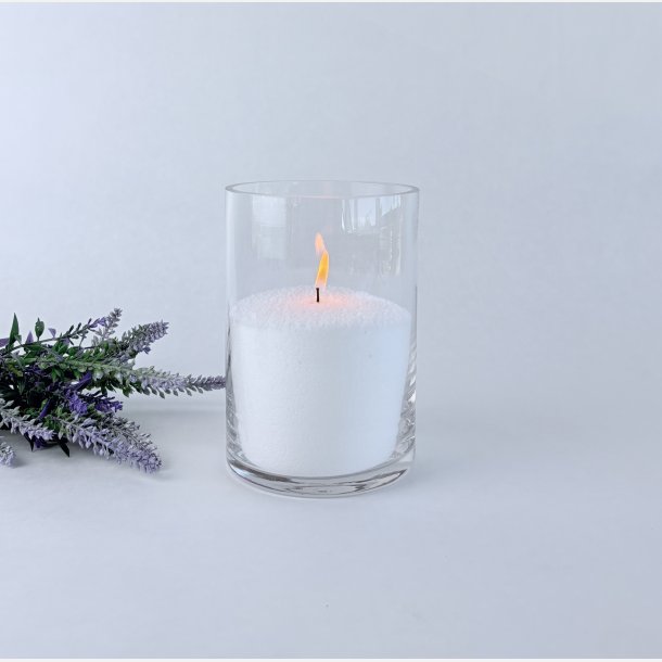 Glasvase - Cylinderformet 10x15 cm