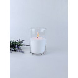 Glasvase - Cylinderformet 10x15 cm