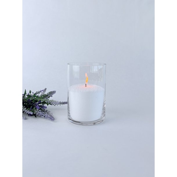 Glasvase - Cylinderformet 10x15 cm