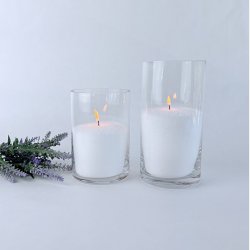 Glasvase - Cylinderformet 10x15 cm