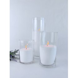 Glasvase - Cylinderformet 10x20 cm