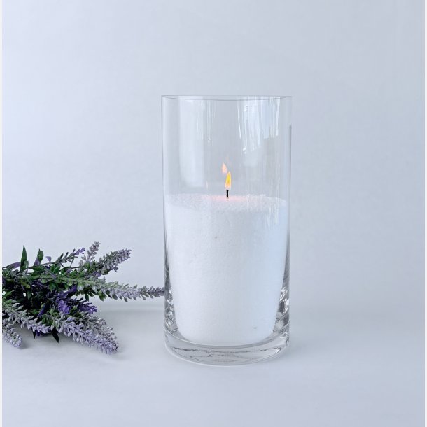 Glasvase - Cylinderformet 10x20 cm