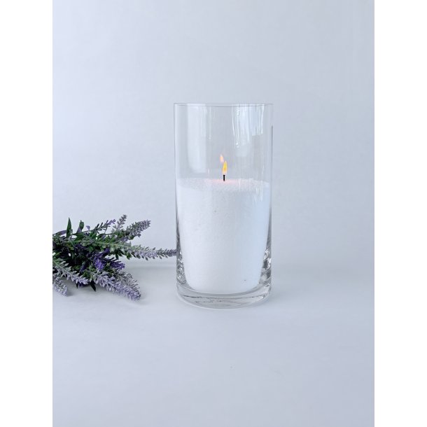 Glasvase - Cylinderformet 10x20 cm