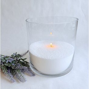 Glasvase - Cylinderformet 20x20 cm