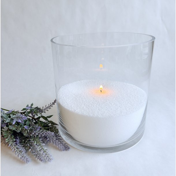 Glasvase - Cylinderformet 20x20 cm