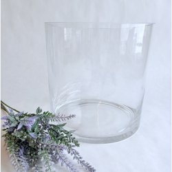 Glasvase - Cylinderformet 20x20 cm