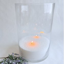 Glasvase - Cylinderformet 20x30 cm