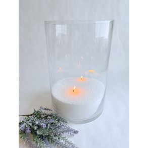 Glasvase - Cylinderformet 20x30 cm