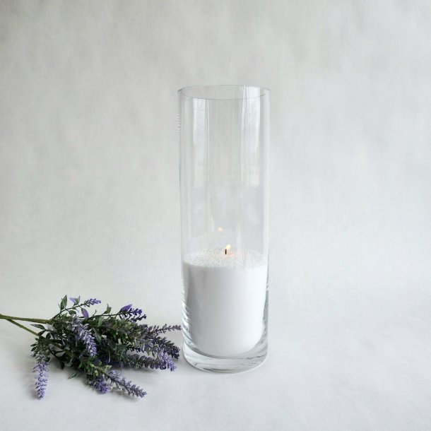 Glasvase - Cylinderformet 10x30 cm