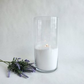 Glasvase - Cylinderformet 15x30 cm