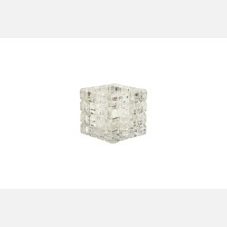 Firkantet mini glasvase 10x10x10 cm