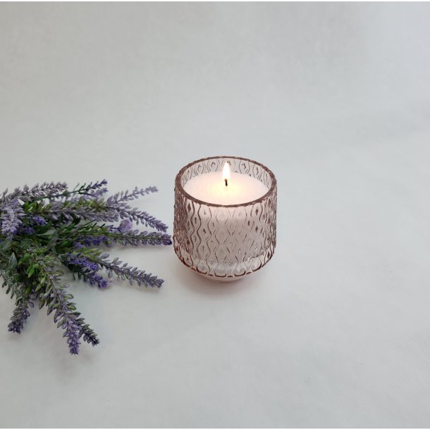 Rosa lysstage 8x8 cm