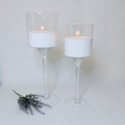 XXL Cylinder glas p� h�j fod - 40 cm