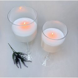 XXL Cylinder glas p� h�j fod - 40 cm