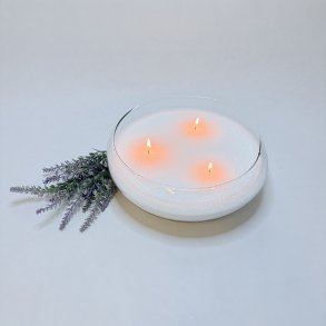 Oval glasbowle 9x26 cm