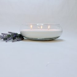 Oval glasbowle 9x26 cm
