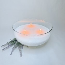 Glasbowle p� fod 16x23 cm 