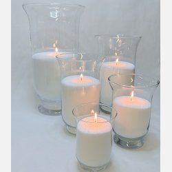 Hurricane vase - Mellem - 25x15,5 cm