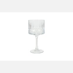 Facetslebet glas p� h�j fod