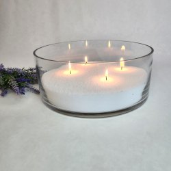 Glasvase - Cylinderformet 25x10 cm